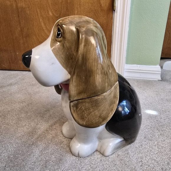 The Pioneer Woman Stoneware Cookie Jar Charlie Basset Hound Ceramic Dog Treat - Picture 3 of 6